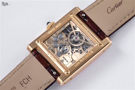 cartier tank skeleton replica|reproduction cartier tank watch.